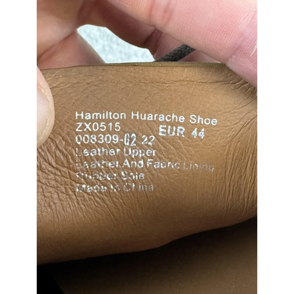 Rodd & Gunn Shoes Mens‎ Size 10 Brown Leather Hamilton Huarache Moccasin Casual
